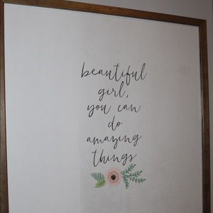 Beautiful Girl Wall Decor
